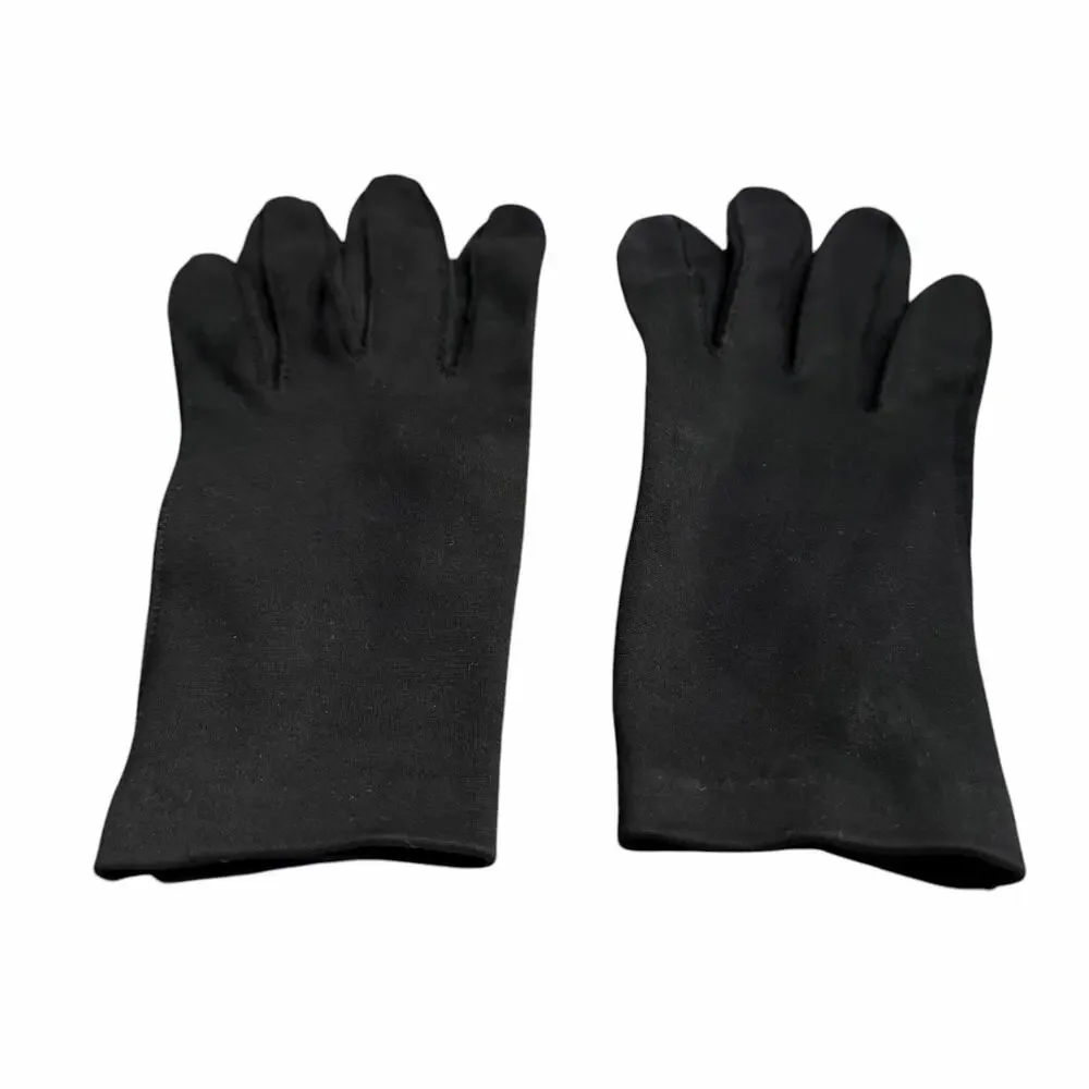 WPL Vintage Women’s Black Dress Gloves with Button Cuff Classic Size Medium